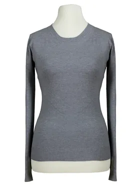 Basic Pullover in  grau von Beauty Women (Bild 1)