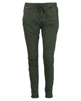 Baumwollhose im Jogging-Stil in  oliv von Made in Italy (Bild 1)