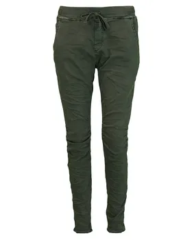 Baumwollhose im Jogging-Stil in  oliv von Made in Italy (Bild 1)