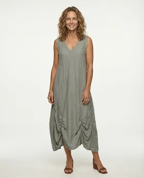 Baumwollkleid in  khaki von Montan (Bild 2)