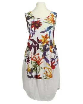 Baumwollkleid Floral in  wei� von Diana (Bild 1)