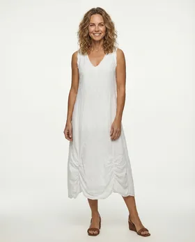 Baumwollkleid in  wei� von Montan (Bild 2)