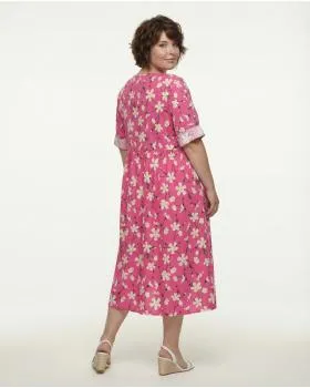 Baumwollkleid Floral in  pink von Wendy (Bild 5)