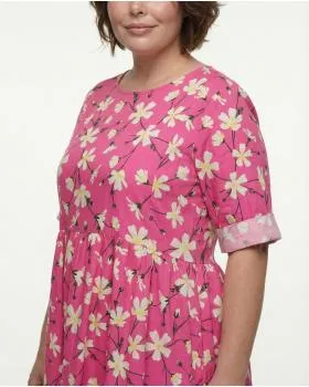 Baumwollkleid Floral in  pink von Wendy (Bild 6)
