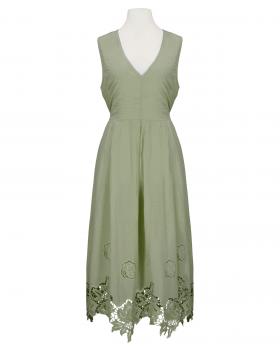 Baumwollkleid mit Spitze in  khaki von fashion made in italy (Bild 1)
