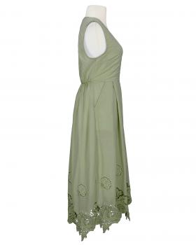 Baumwollkleid mit Spitze in  khaki von fashion made in italy (Bild 2)