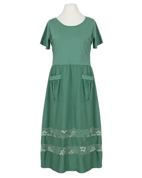 Baumwollkleid mit Spitze in  petrol von Made in Italy (Bild 1)