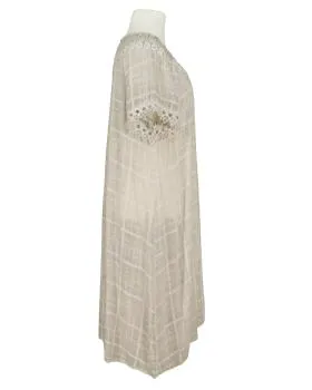 Baumwollkleid mit Spitze in  taupe von Spaziodonna (Bild 2)