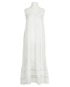 Baumwollkleid mit Spitze in  wei� von SENES Paris (Bild 1)