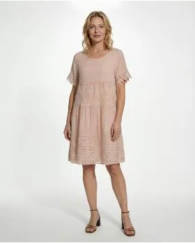 Baumwollkleid Spitze in  rosa von Diana (Bild 2)