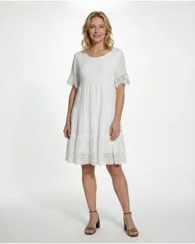 Baumwollkleid Spitze in  wei� von Diana (Bild 2)