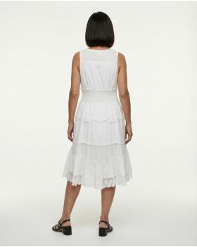 Baumwollkleid Stickerei in  weiss von My Collection (Bild 4)