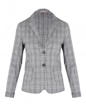 Blazer Karomuster in  schwarz von fashion made in italy (Bild 1)