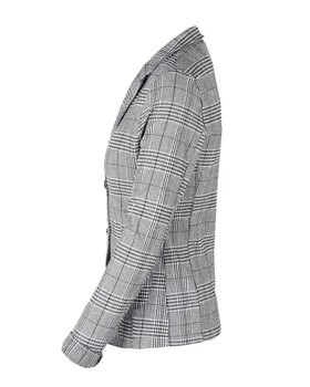 Blazer Karomuster in  schwarz von fashion made in italy (Bild 3)
