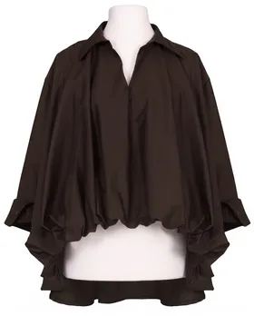 Bluse Ballonschnitt in  braun von Made in Italy (Bild 1)