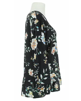 Bluse Blumenmuster in  schwarz von RESTART (Bild 2)