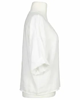 Bluse Leinen in  wei� von Made in Italy (Bild 2)