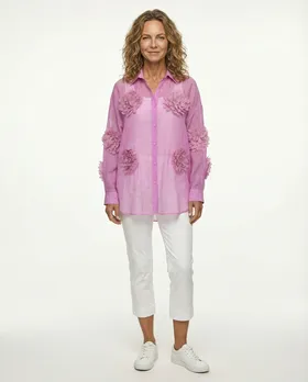 Bluse mit Blumen in  beere von Julia (Bild 3)