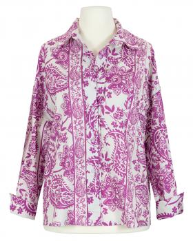 Bluse mit floralem Muster in  beere von Made in Italy (Bild 1)