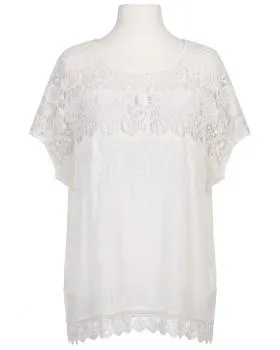 Bluse mit Seide 2-tlg. in  wei� von XUNA (Bild 1)