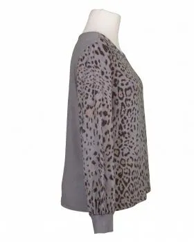 Bluse mit Seide und Leoprint in  grau von Style Touch (Bild 2)