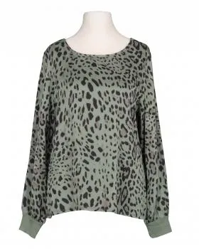 Bluse mit Seide und Leoprint in  khaki von Style Touch (Bild 1)