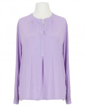 Bluse mit Stehkragen in  helllila von Made in Italy (Bild 1)
