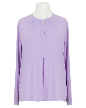 Bluse mit Stehkragen in  helllila von Made in Italy (Bild 1)