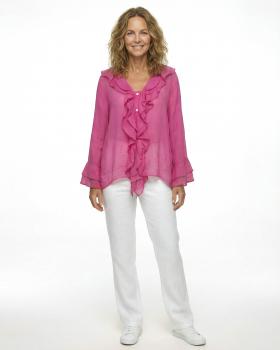 Bluse mit Volant in  pink von Selected Touch (Bild 2)