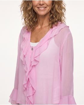 Bluse mit Volant in  rosa von Selected Touch (Bild 4)