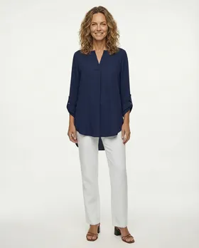 Bluse Tunikastil in  blau von Diana (Bild 2)