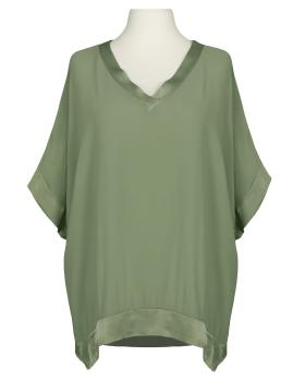 Blusenshirt aus Georgette in  khaki von Made in Italy (Bild 1)