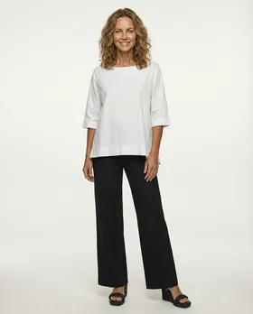 Blusenshirt Baumwolle in  wei� von New Collection (Bild 3)