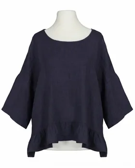 Blusenshirt Leinen in  blau von Puro Lino (Bild 1)