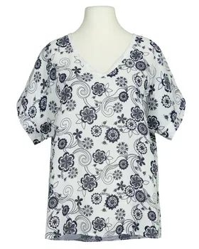 Blusenshirt Leinen in  wei� von Puro Lino (Bild 1)