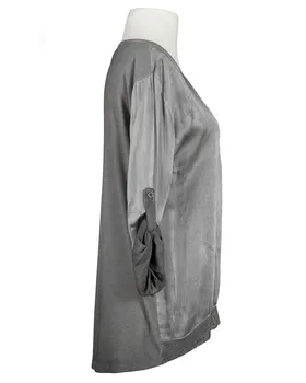 Blusenshirt mit Glanzgarn in  grau von Spaziodonna (Bild 2)
