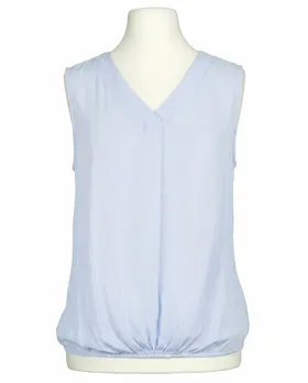 Blusenshirt mit Satin in  hellblau von Made in Italy (Bild 1)