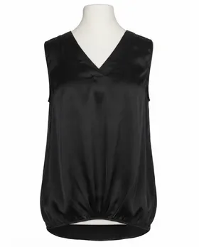 Blusenshirt mit Satin in  schwarz von Made in Italy (Bild 1)
