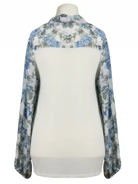 Blusenshirt mit Seide in  blau von Made in Italy (Bild 2)