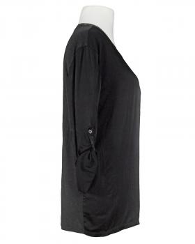 Blusenshirt mit Seide in  schwarz von Spaziodonna (Bild 2)