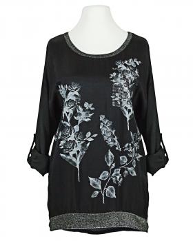 Blusenshirt mit Seide in  schwarz von Spaziodonna (Bild 1)