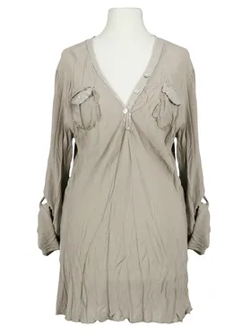 Blusenshirt Pailletten in  taupe von Spaziodonna (Bild 1)