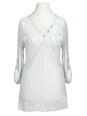 Blusenshirt Pailletten in  wei� von Spaziodonna (Bild 1)