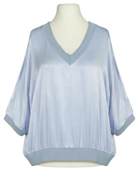 Blusenshirt Satin in  hellblau von Made in Italy (Bild 1)
