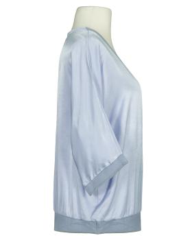 Blusenshirt Satin in  hellblau von Made in Italy (Bild 2)