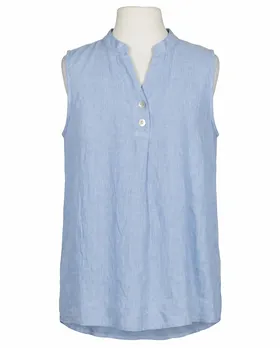 Blusentop Leinen in  blau von Puro Lino (Bild 1)