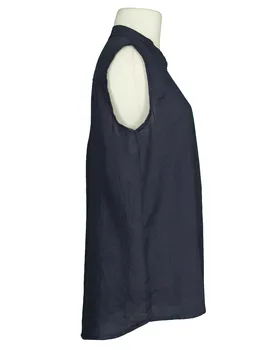 Blusentop Leinen in  dunkelblau von Puro Lino (Bild 2)
