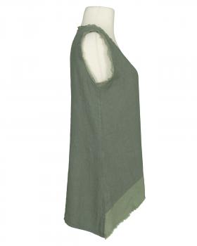 Blusentop Leinen in  oliv von Puro Lino (Bild 2)