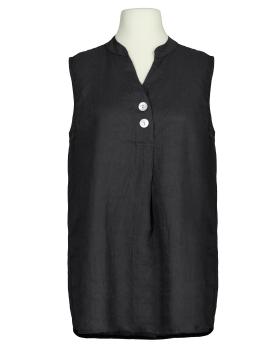 Blusentop Leinen in  schwarz von Puro Lino (Bild 1)