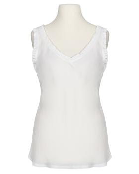 Blusentop mit R�schen in  weiss von Made in Italy (Bild 1)